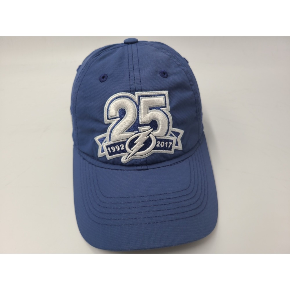 Tampa Bay Lightning 25th Anniversary Adidas Distressed Adjustable Hat Cap NHL